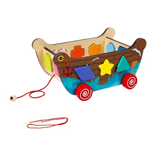 Jeu de tri de formes en bois pour animer la salle de jeux des enfants