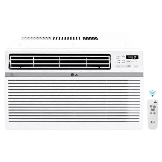 LG 12,000 BTU Smart Window Air Conditioner, Cools up to 550 Sq. Ft., Smartphone and Voice Control works with LG ThinQ, Amazon Alexa and Hey Google, Energy Star, 3 Cool & Fan Speeds, 115V