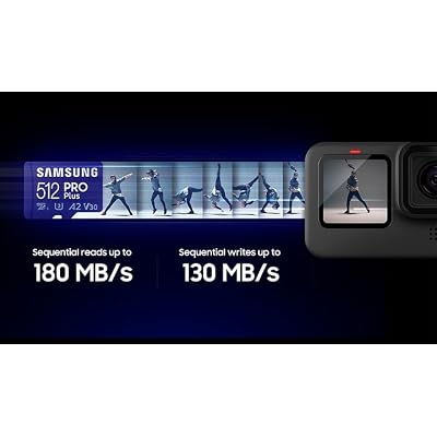 SAMSUNG PRO Plus 256GB microSD Memory Card + Adapter for up to 180MB/s, Full HD and 4K UHD, UHS-I, C10, U3, V30, A2, Android Phones, Tablets, GoPRO, DJI Drone