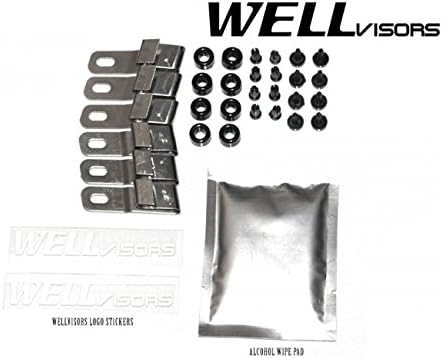 Miniatura 9 de WellVisors Repuesto para Mercedes Benz X166 GL350 y GL450 y GL500 y GL550 y GL550 y GLS350 y GLS450 y GLS550 cromados tintados humo deflectores