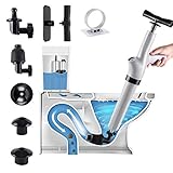 CosyBlve 9 in 1 Toilet Cannon Plunger, Air Pressure Plunger,Drain Plumb Plunger,Air Blaster Gun...