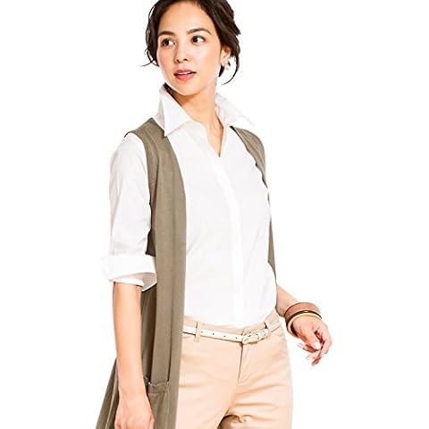Leonis Women's 100% Fine Cotton Long Sleeve Classic Fit Shirt White (Size 12) [ 43005 ] Cover