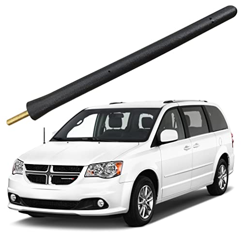 Short Antenna for Dodge Grand Caravan (2008-2020), Dodge Grand Caravan Antenna - 6 3/4 Inch Car Wash Proof, Internal Copper Coil Antenna Mast Replacement