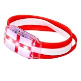 SHATCHI LED-Armband, England-Flagge, St. George Armband, Fußball-Weltmeisterschaft, Unterstützung