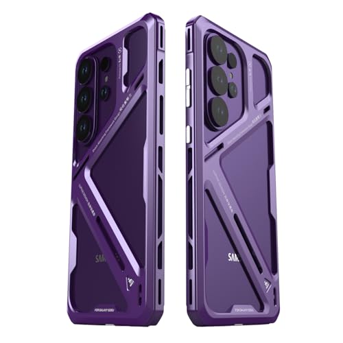 Luphie Galaxy S26 Ultra �p �P�[�X �㕔�o���p�[���b�N �����K���X�t�B���� �J���������Y�J�o�[ �A���~ ���^�� �ϏՌ� ��ʕی� �M�����N�V�[ S26�E���g�� �J�o�[ (�p�[�v��, Galaxy S26 Ultra)