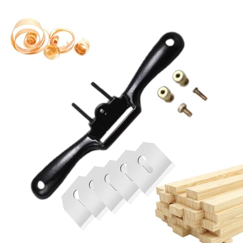 Fenytay Spokeshake Ajustable, Afeitado de radios,Cepilladora de Madera | Cepilladora Manual con Base Plana, cepillar y Recortar, Herramientas de desbarbado para Trabajar la Madera