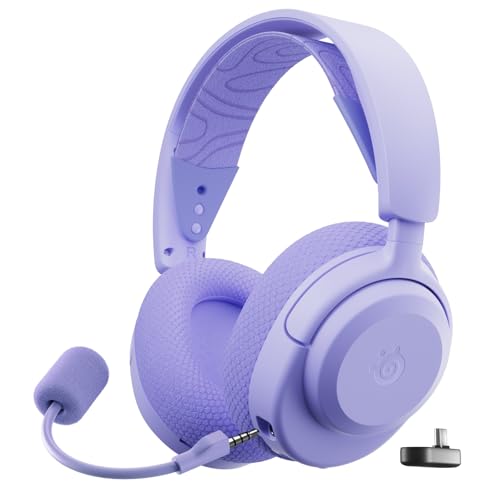 SteelSeries Arctis Nova 3X Wireless Auriculares Gaming multiplataforma - App - Batería 40h - Controladores magnéticos de neodimio - 2,4 GHz/Bluetooth - Micro extraíble - Xbox,PS5,PC, Switch -Lavanda