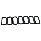Griglie Paraurti Per Jeep Per Renegade 2015 2016 2017 7 Pezzi Griglia Anteriore Inserti Racing Telaio Rivestimento ABS Nero