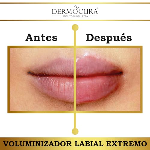 Dermocura Lip Volumizer Labios voluminizadores de pimiento 5 veces más potente transparente rellenador de labios efecto plumping inmediato de larga duración Made in Italy - imagen 3