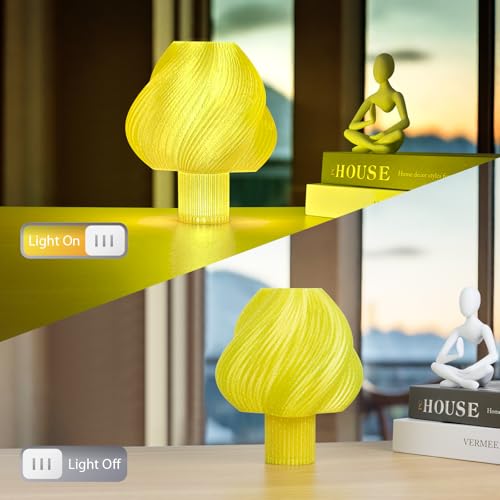 Image of IEMAI Glitter Transparent PETG 3D Printer Filament 1.75mm Yellow 1KG | Sparkly Clear Finish with Excellent Light Transmission, Smooth & Easy Printing for Lampshades, Home Decor & Creative DIY