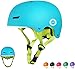 XJD Casco Bicicleta para Niños Ajustable con Certificación CE Resistencia al Impacto con Visera Extraíble para Ciclismo Monopatín Patines sobre Rueda para niños de 3 a 13 años(Azul S