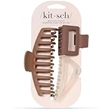 KITSCH GROSSE SORTIERTE HAARSPANGEN FÜR DAMEN, MITTELGROSSE OFFENE HAARKRALLEN FÜR DICKES HAAR, KLEINE OFFENE HAARSPANGE &AMP; GROSSE HAARKLAMMER FÜR TEENAGER-MÄDCHEN, 3 STÜCK