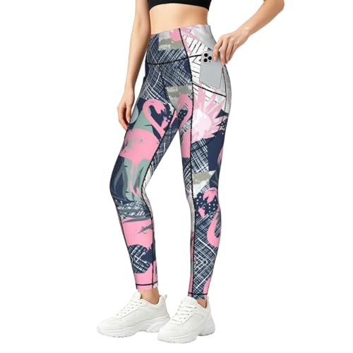 Pantalones de yoga de cintura alta: suavidad elástica y bolsillo útil