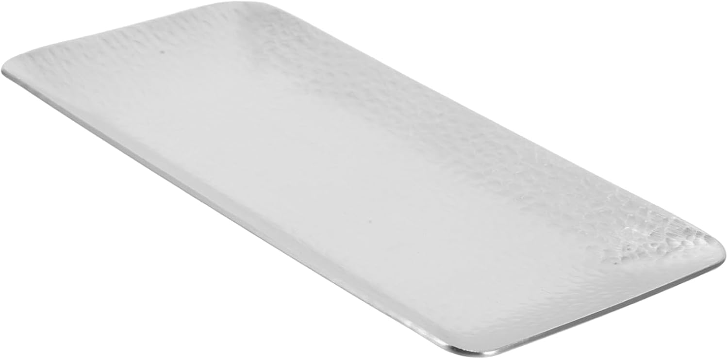 Stainless Steel Storage Tray Elegant Stainless Steel Dish for Fruits Cosmetics and Jewelry Organization Versatile Use Kitchen Bathroom and Living Decor