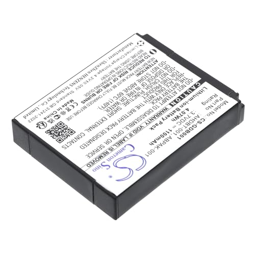 Batería para GoPro HD Hero 2, 3.7V, 1100mAh, Li ion
