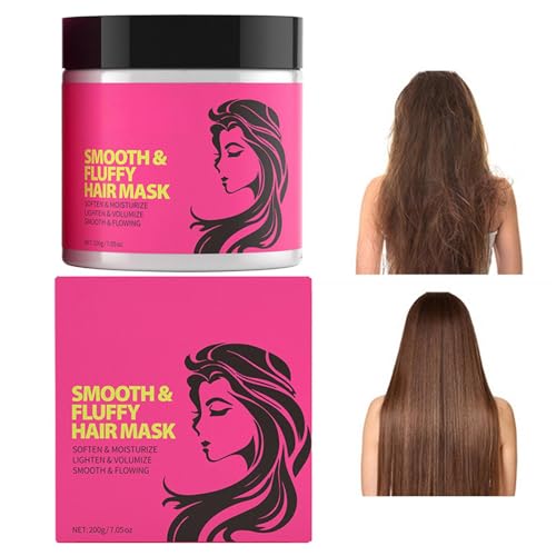 Hidratación para el cabello, 200 g anti-Frizz Smoothing, Intensive Strengthening Softener, Black/Pink Deep Conditioning Moisturizer, Nourishing for All Hair Types