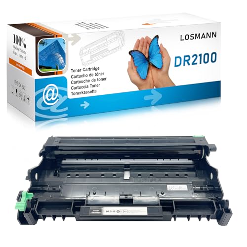 LOSMANN 1x Tambor Compatible para Brother DR 2100 DR2100 para Brother DCP 7030 DCP 7040 DCP 7045N HL 2140 HL 2150N HL 2170 HL 2170W MFC 7320 MFC 7340 MFC 7440N MFC 7840W