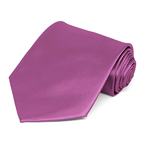 tiemart Solid Color Necktie (Orchid)