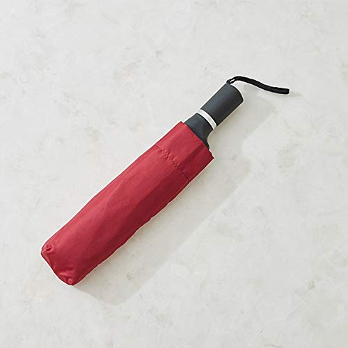 EN FANCE 折りたたみ傘 レッド 親骨の長さ55cm 折りたたみ時:長さ32cm
