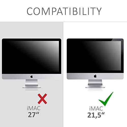 Kwmobile Monitor Cover Compatible With Apple Imac 21.5" - Dust Cover Computer Screen Protector - Black #TOP4
