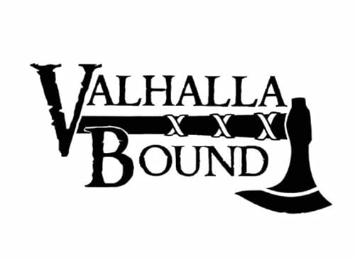 Valhalla Bound Viking Axe Decal - Die Cut Vinyl Decal for Cars, Trucks, Motorcycles, Vans, Laptops, ToolBoxes, Windows, Mobiles, etc (5x5, Yellow)