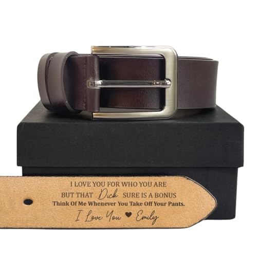 I Love You For Who You Are Belt - Personalized Engraved Leather, Personalized Mens Belt with Name, Customized Belts for Men, Customized Anniversary Birthday Gift for Dad Groom Boyfriend2