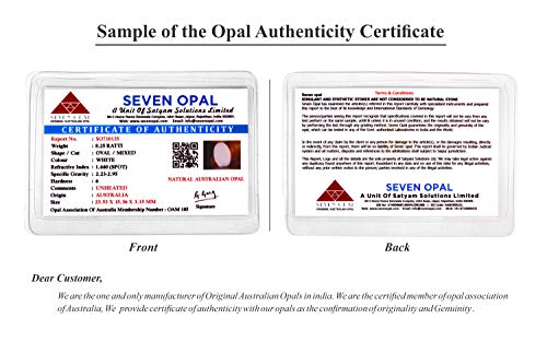 Image of Australian White Opal 100% Natural & Original Stone Available In All Sizes (Carat & Ratti) - Click Here For More Products