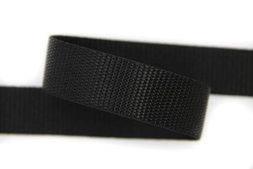 NTS-Nähtechnik 25mm | 5m Gurtband | 100% Polypropylen | schwarz, GB-5m-PP-25mm-0099 Cover