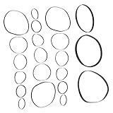 Supvox 50stücke Gummiriemen Für Recorder Und Kassettenrekorder Flach Aus Robustem Gummimaterial Für Reparatur Und Wartung Passend Für Recorder Cd-rom-laufwerke Stereoanlagen Und DVD-playe