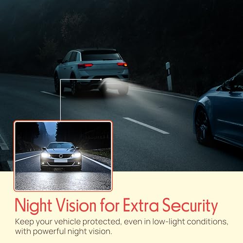 Image of Pyle Rear View Backup Camera for Car - Compact Reverse Cam with Distance Scale Lines,Night Vision, 170 Tilt-Adjustable Lens, IP67 Waterproof,12V RCA Video Output - Universal Fit for All Vehicle Types