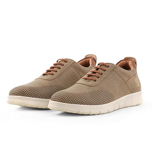 SOLETHREADS Spectre Casual Sneaker for Men | Lightweight | Comfortable|Trendy | Cushioned Insole | Lace-up Shoes for Men| Anti-Skid | Premium Shoes for Casual Wear
