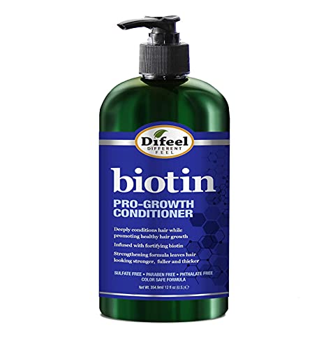 Difeel Biotin Regimen For Hair Growth - 4-Step Shampoo, Condition And Treatment System (4-Pc Set) #TOP4