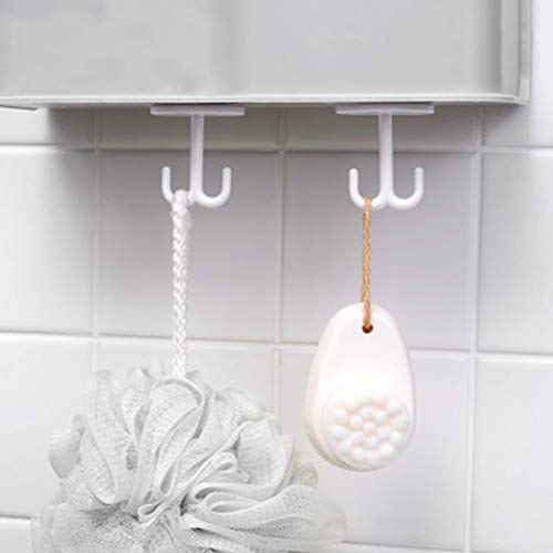 Ganchos de teto adesivos Topbathy sob a prateleira, casaco, gancho, toalha, gancho, gancho, gancho p