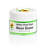 Sunflower Sugar Art Neon Green Glow In The Dark Petal Dust Food Color - Deep, Rich Green Matte Powder Cake Accessories For Cake Decoration - 4 Grams Non-Toxic Baking