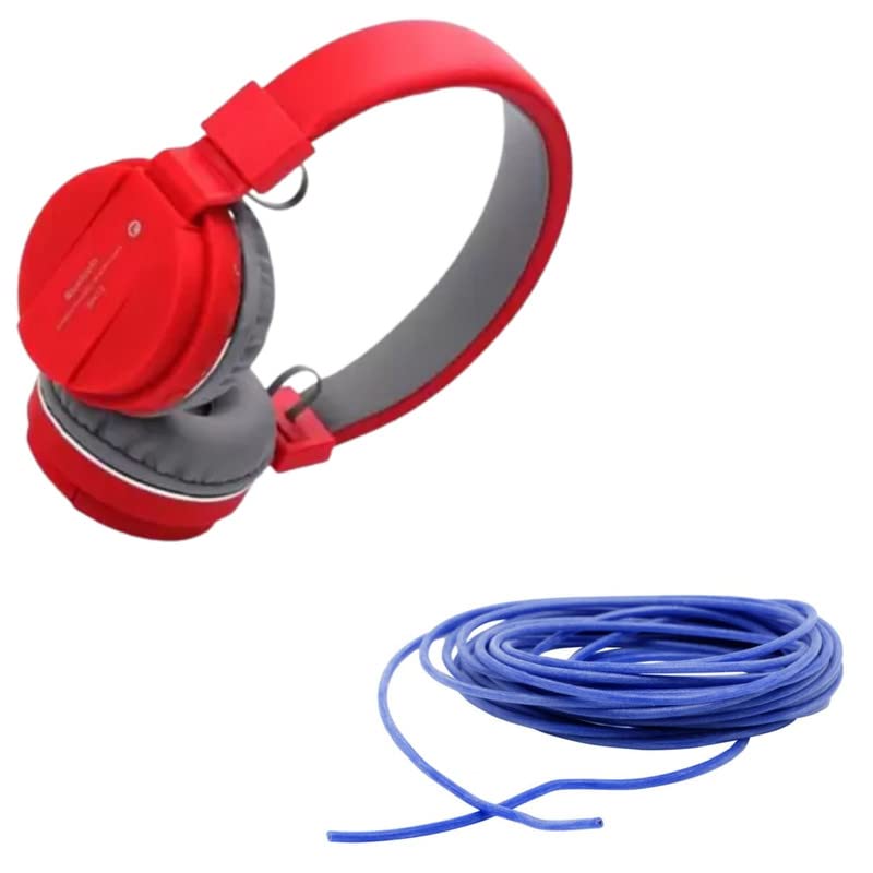 Cospex Combo Pack of 2 Items - Comfortable On-Ear Bluetooth Wireless Headphone, Flexible 2.5mm Copper Wire for Home or Domestic Industrial Electric Wiring, Electric Wire-5Feet (Blue Color)-image-33