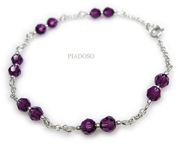 Bracelet original en argent ARANDE améthyste : idée cadeau avec certificat - 2