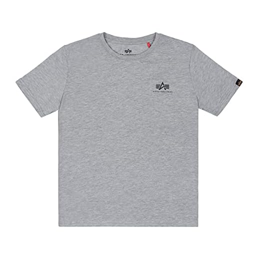 ALPHA INDUSTRIES Barn Basic Small Logo T-Shirt Grey Heather