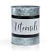 Kitchen Utensil Holder-Modern Farmhouse Kitchen Decor-Large White and Black Utensil Crock-Vintage Organizer- Kitchen Tool Caddy-Rustic Galvanized Decor-Countertop Storage Solution by Home Acre Designs