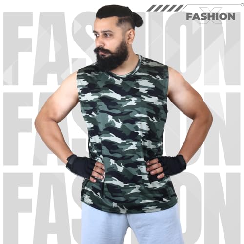 Image of Sleeveless T Shirts for Men - Gym Vest, Sando Tank Top Wear, Workout Baniyan, Stringers Inner Shirt, Bodybuilding Tshirts, Sports Tshirt Vests, Stylish Tanks Tops