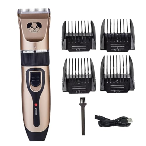 Happyyami Rechargeable Pet Shaver Dog Grooming Clippers Professional Dog Hair Trimmer Safe Shaving No Lubricant Oil