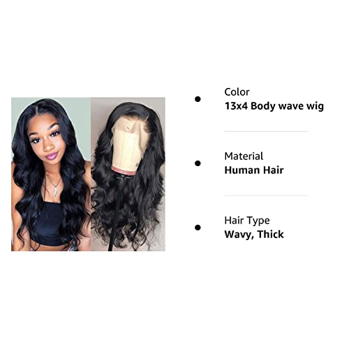 Foreverlove Body Wave Lace Front Wigs Human Hair Pre Plucked 150% Density Unprocessed Brazilian Virgin Human Hair 13X4 Hd Lace Frontal Wig Over Shoulder-Length Human Hair Wigs For Women (12 Inch) #TOP6