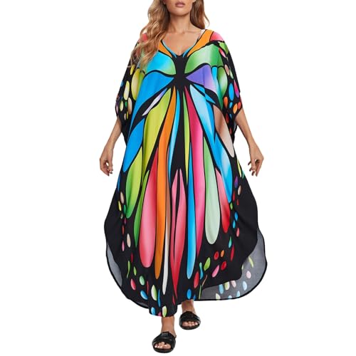 Pareo playa mujer y vestidos caftán para tallas grandes transpirables no transparentes