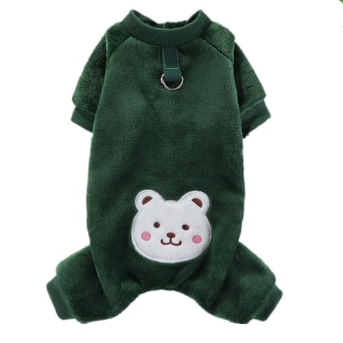 ICOUCHI ふわふわ 犬のパジャマ ロンパース つなぎ 秋冬適用 ペット服 大型犬 中型犬 小型犬 四つの足 洋服 ドッグウェア パーカー dカン付き 裏起毛 かわいい 部屋着 寝間着 ルームウェア 抜け毛対策 防寒 暖かい 保温 お出掛け用 散? (