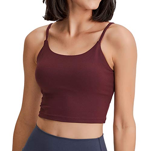 Image of Lemedy Women Padded Sports Bra Fitness Workout Running Shirts Yoga Tank Top