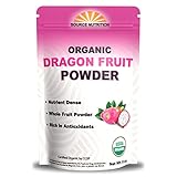 Organic Dragon Fruit Powder, Freeze-Dried Pink Pitaya - Exotic Superfood, Rich in Vitamins and...