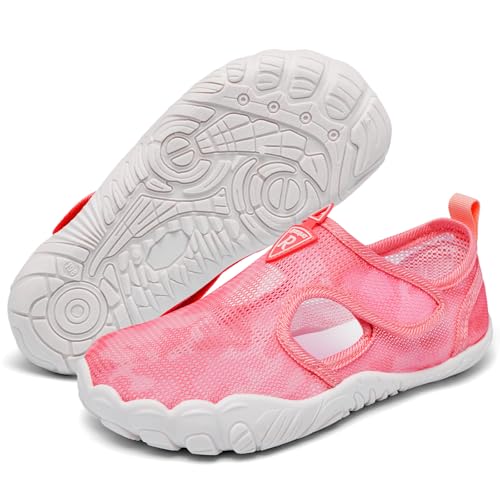 Racqua Girls Water Beach Pool Shoes Boys Swimming Aqua Outdoor Sea Kids Boat Shoe Slip-On Quick Dry Breathable Indoor Lightweight Shoes Pink 42