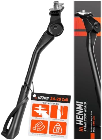HENMI Fahrradständer 24-29 Zoll (Pro, Pro+, Ultra) | Höheverstellbar Mittelständer für E-Bike, Mountainbike, Trekkingrad, Cityrad