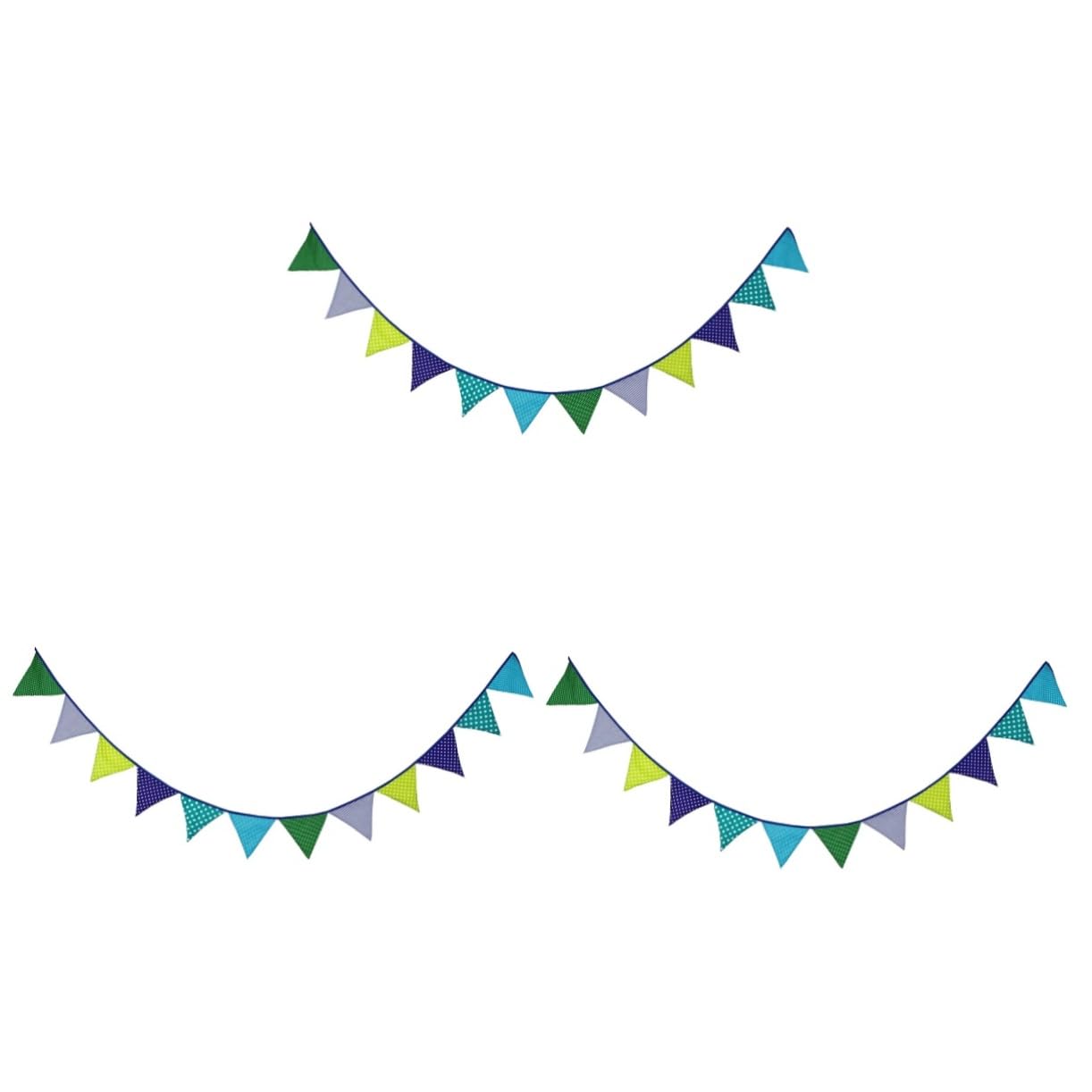 MAGICLULU 3 Bandiere Triangolari Stendardi Bandierine Decorative Bandiere in Lino Per Feste Di Natale