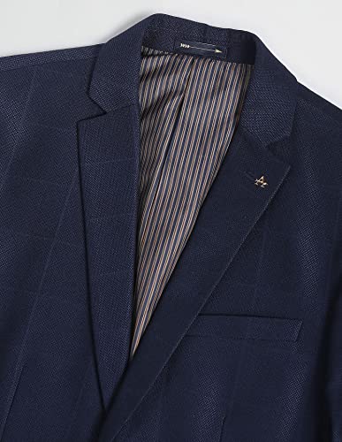Image of Arrow Men Notch Lapel Collar Windowpane Check Blazer