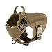 ICEFANG Dog Harness Medium Breed,Tactical Molle Dog Vest,No Pulling Front Clip, Hook and Loop Panel for Dog Patch,Metal Buckle (M 25"-30" Girth), CB-2x Metal Buckle